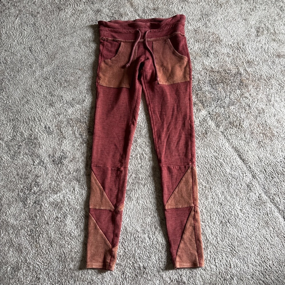 Free People Movement Mid Rise Kyoto Leggings Orange XS - Picture 1 of 5